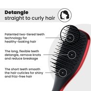 Tangle Teezer The Ultimate Detangler Mini Straight & Curly Hairbrush Четка за лесно разплитане за силна и къдрава коса 1 брой - Devil Wears Prada Red Tangle Teezer The Ultimate Detangler Mini Straight & Curly Hairbrush Четка за лесно разплитане за силна и къдрава коса 1 брой - Devil Wears Prada Red