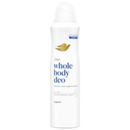 Dove Original Scent Whole Body Deo Sensitive Spray Дезодорант спрей за цяло тяло с класически аромат и освежаващо усещане 150ml