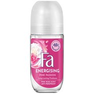 Fa Invisible Energising Pink Passion 48h Anti Perspirant Deodorant Roll on 50ml - 48-часов защитен дезодорант срещу пот и влага с дълготраен флорален аромат Fa Invisible Energising Pink Passion 48h Anti Perspirant Deodorant Roll on 50ml - 48-часов защитен дезодорант срещу пот и влага с дълготраен флорален аромат