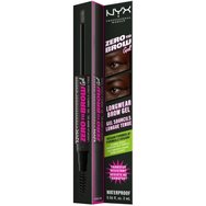 NYX Professional Makeup Zero to Brow Longwear Gel Вежди 2мл 1 брой - Черен