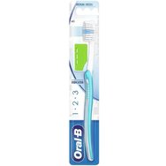 Oral-B 123 Indicator Medium Toothbrush 40mm 1 Парче - синьо / светло зелено
