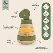 Trixie Wooden Stacking Toy 1 бр - Mr. Dino Trixie Wooden Stacking Toy 1 бр - Mr. Dino