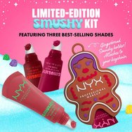 Nyx Professional Makeup Promo Matte Lip Balm Swipe 2 Smooth, Snuggle SZN, Squeeze N\' Sizzle & Smushy Keychain Holder 1 бр