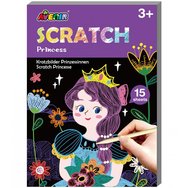 Avenir Mini Scratch Book Код 60802, 1 брой - Принцеса