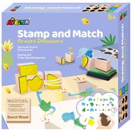 Avenir Stamp and Match Код 60738, 1 бр - Create Dinosaurs