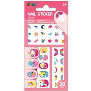 Avenir Nail Sticker Код 60511, 38 бр - Unicorn Glitter