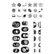 Avenir Nail Sticker Код 60514, 38 бр - Space Glow in the Dark Avenir Nail Sticker Код 60514, 38 бр - Space Glow in the Dark