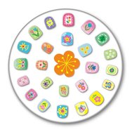 Avenir Fancy me Press on Nails Garden World Самозалепващи нокътчета за момичета със сладки фигурки за уникален стил 24 броя