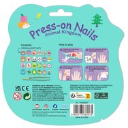Avenir Fancy me Press on Nails Animal Kingdom Самозалепващи нокътчета за момичета със сладки фигурки за уникален стил 24 броя