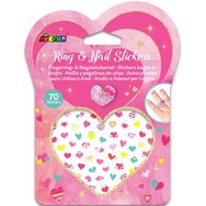 Avenir Fancy me Press on Nails Animal Kingdom Самозалепващи нокътчета за момичета със сладки фигурки за уникален стил 24 броя