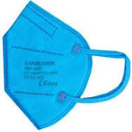 Barbeador Max-02D Non Medical 5ply FFP2 NR Filtering Half Mask Small Light Blue Защитна маска за еднократна употреба 5 слоя, щадяща кожата, малък размер 1 брой