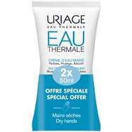 Uriage Promo Eau Thermale Water Hand Cream 50ml (2x50ml) - Хидратиращ и защитен крем за ръце за нормална до суха кожа