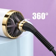 Aurora Triplet White Hair Blower Сешоар за коса с 3 аксесоара за оформяне & превключвател за интензивност & температура на въздуха 1 брой Aurora Triplet White Hair Blower Сешоар за коса с 3 аксесоара за оформяне & превключвател за интензивност & температура на въздуха 1 брой