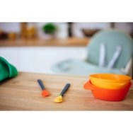 Tommee Tippee Heatsense Bacshield Soft Weaning Spoon 4m+ Бебешки лъжички с мек, гъвкав силикон с дълга дръжка и индикатор за топлина 4 бр