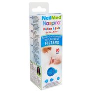 NeilMed Naspira Babies & Kids Nasal & Oral Aspirator Replacement Filters 30 бр - Пакет с 30 филтъра за еднократна употреба за устройство за носово засмукване NeilMed Naspira Babies & Kids Nasal & Oral Aspirator Replacement Filters 30 бр - Пакет с 30 филтъра за еднократна употреба за устройство за носово засмукване