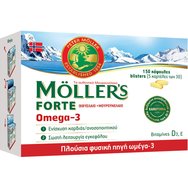 Moller’s Forte Масло от черен дроб на треска 150caps
