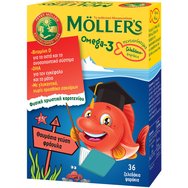 Moller’s Ω3 Kids Fish Strawberry 36 Softgels - Хранителна добавка Ω3 за деца в желе във формата на риба с вкус на ягода Moller’s Ω3 Kids Fish Strawberry 36 Softgels - Хранителна добавка Ω3 за деца в желе във формата на риба с вкус на ягода