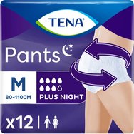 Tena Pants Plus Night Unisex 12 бр - Medium 80-110cm - Абсорбиращо бельо при тежка инконтиненция