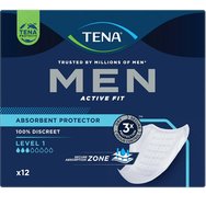 Tena Men Active Fit Absorbent Protector Level 1 Мъжки превръзки за инконтиненция с ниска абсорбция 12 бр