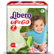 Libero Up&Go No7 (16-26kg) XL Plus, 34 памперса