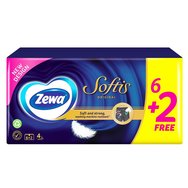 Zewa Softis Classic Джобни кърпички 6 + 2 бр Zewa Softis Classic Джобни кърпички 6 + 2 бр