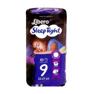 Libero Sleep Tight Нощни памперси с подобрено усвояване 22-37кг 10бр Libero Sleep Tight Нощни памперси с подобрено усвояване 22-37кг 10бр