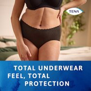 Tena Silhouette Plus Black Underwear Бельо с висока талия за умерена до тежка инконтиненция в черно, 9 бр - Medium Tena Silhouette Plus Black Underwear Бельо с висока талия за умерена до тежка инконтиненция в черно, 9 бр - Medium
