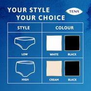 Tena Silhouette Plus Black Underwear Бельо с висока талия за умерена до тежка инконтиненция в черно, 9 бр - Medium Tena Silhouette Plus Black Underwear Бельо с висока талия за умерена до тежка инконтиненция в черно, 9 бр - Medium