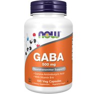 Now Foods GABA 500mg With Vitamin B6 Хранителна добавка, която естествено се бори с безпокойството и стреса 100 Vegcaps Now Foods GABA 500mg With Vitamin B6 Хранителна добавка, която естествено се бори с безпокойството и стреса 100 Vegcaps