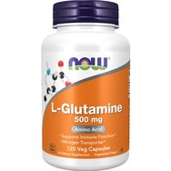 Now Foods L-Glutamine 500mg Хранителна добавка за нормална функция на червата и здравословна храносмилателна система 120 Vegcaps Now Foods L-Glutamine 500mg Хранителна добавка за нормална функция на червата и здравословна храносмилателна система 120 Vegcaps