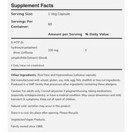 Now Foods 5-HTP 100mg Хранителна добавка за повишаване нивата на серотонин в тялото 60veg.caps