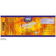 Now Foods L-Citrulline Extra Strength 1200mg Хранителна добавка, която помага за поддържане на силна имунна система 120 Tabs