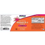 Now Foods Vitamin D3 2.000 IU 30 Softgels Now Foods Vitamin D3 2.000 IU 30 Softgels