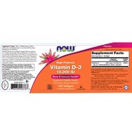 Now Foods Vitamin D3 10.000 IU 120 Softgels