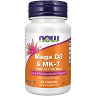 Now Foods Mega D3 & MK-7 60Caps - Now Foods Mega D3 & MK-7 60Caps -