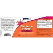 Now Foods Choline & Inositol 100veg.caps Now Foods Choline & Inositol 100veg.caps