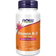Now Foods Vitamin K-2 100mcg 100veg.caps - Хранителна Добавка с Витамин K2 за Добро Сърдечно-Съдово Здраве & Съсирване на Кръвта Now Foods Vitamin K-2 100mcg 100veg.caps - Хранителна Добавка с Витамин K2 за Добро Сърдечно-Съдово Здраве & Съсирване на Кръвта