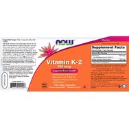 Now Foods Vitamin K-2 100mcg 100veg.caps