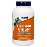 Now Foods Calcium Citrate Pure Powder (Vegetarian) Хранителна добавка, калциев цитрат на прах с висока чистота 227gr