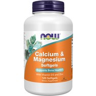 Now Foods Calcium & Magnesium,Vitamin D (+ Zinc) Хранителна добавка, балансирана комбинация от калций и магнезий 120softegels Now Foods Calcium & Magnesium,Vitamin D (+ Zinc) Хранителна добавка, балансирана комбинация от калций и магнезий 120softegels