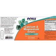 Now Foods Calcium & Magnesium 120 Softgels Now Foods Calcium & Magnesium 120 Softgels