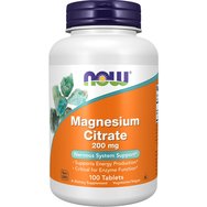 Now Foods Magnesium Citrate 200mg (Vegetarian) Хранителна добавка, която подпомага нервно -мускулната функция 100tabs Now Foods Magnesium Citrate 200mg (Vegetarian) Хранителна добавка, която подпомага нервно -мускулната функция 100tabs