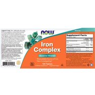 Now Foods Iron Complex 100tabs Now Foods Iron Complex 100tabs