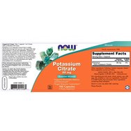 Now Foods Potassium Citrate 99mg 180caps Now Foods Potassium Citrate 99mg 180caps