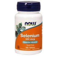 Now Foods Selenium 100mcg Yeast Free Selenomethionine Vegetarian 100 tabs