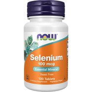 Now Foods Selenium 100mcg Yeast Free Selenomethionine Vegetarian 100 tabs - Хранителна добавка Антиоксидантно подобряване на щитовидната жлеза Now Foods Selenium 100mcg Yeast Free Selenomethionine Vegetarian 100 tabs - Хранителна добавка Антиоксидантно подобряване на щитовидната жлеза