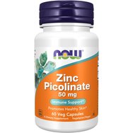 Now Foods Zinc Picolinate 50mg Хранителна добавка, цинк в най -абсорбиращата се форма 60veg.caps Now Foods Zinc Picolinate 50mg Хранителна добавка, цинк в най -абсорбиращата се форма 60veg.caps