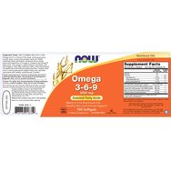 Now Foods Omega 3-6-9 1000mg 100 Softgels Now Foods Omega 3-6-9 1000mg 100 Softgels