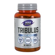 Now Foods Tribulus 1000mg Vegeterian Хранителна добавка, подпомага производството на здравословен хормон 90Tabs