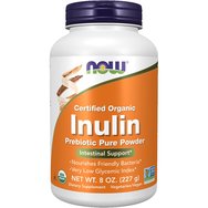 Now Foods Inulin Prebiotic Pure Powder Хранителна добавка с растителни фибри под формата на прах за нормалната функция & поддържането на здравето на чревния микробиом 227g